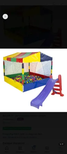 Vendo piscina de bolinhas com escorregador nova e mais 1000 bolinhas adicionais .