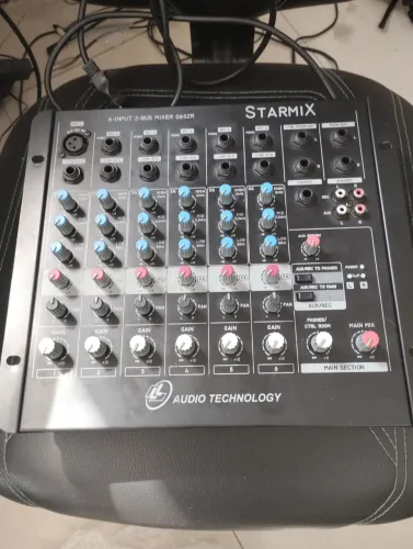 Mesa de som starmix 8 canais