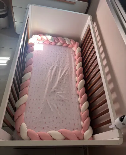 Berço Crescer Com Anti Refluxo Coleção Sambalele - Vira mini cama