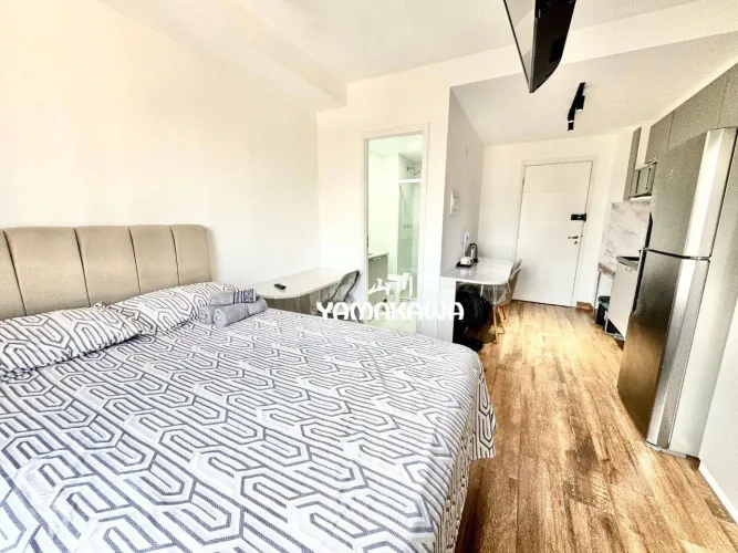 Apartamento com 1 dormitório para alugar, 25 m² por R$ 2.677,73/mês - Tatuapé - São Paulo/