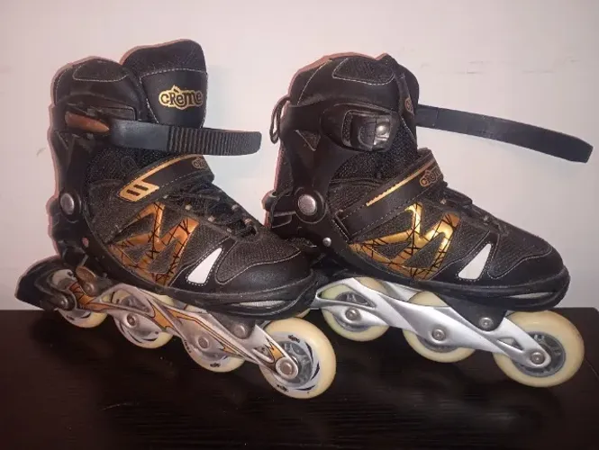 Patins Inline Crème com rodas de 76mm - Excelente estado !!!!
