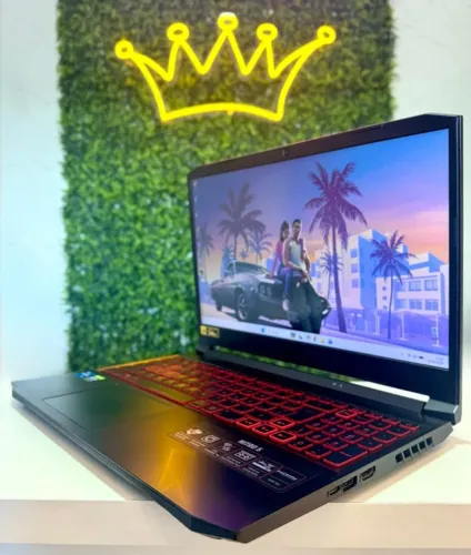 NOTEBOOK ACER GAMER NITRO 5 - I5, 11° - 8GB RAM - 256GB SSD + 500GB HD - P. VÍDEO RTX 3050