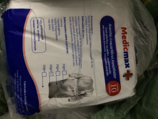 Pacote de avental descartável -10 unid por pacote