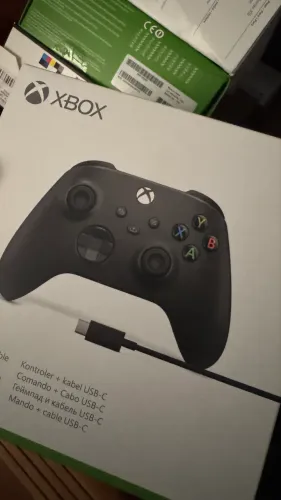 Controle xbox series s/x carbon black lacrado