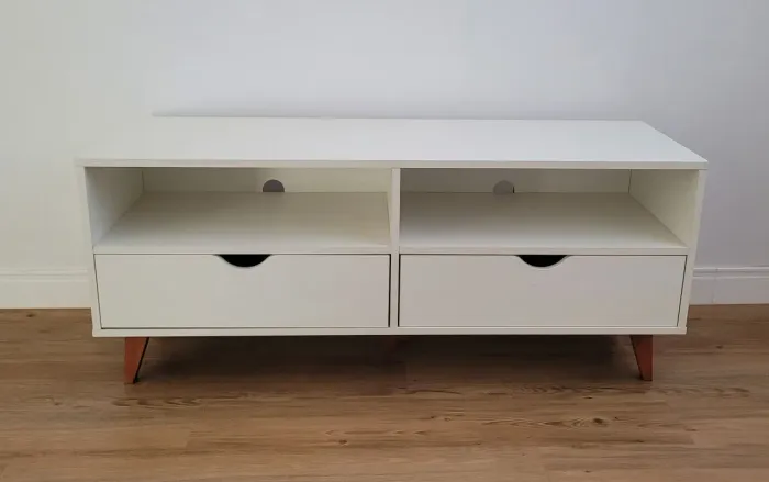 Rack Tok Stok 2 gavetas branco Lin