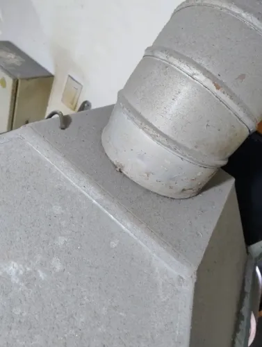Coifa com exaustor em ferro galvanizado