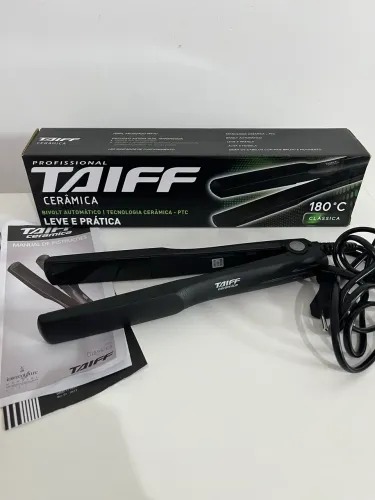 Prancha Cerâmica Profissional Classic 180° Taiff Bivolt Preto