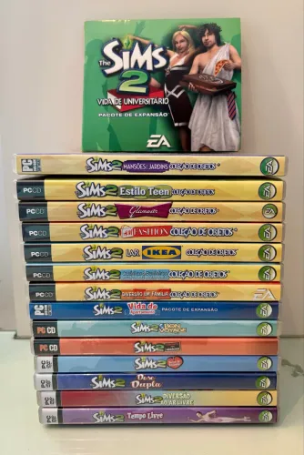 Coleção Quase Completa The Sims 2 PC Original | Expansões + Coleções de Objetos