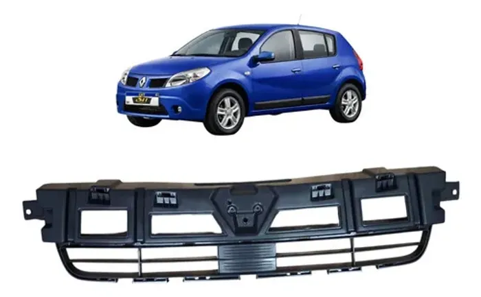 Grade Radiador Interna Sandero 2012 2013 2014 Preto