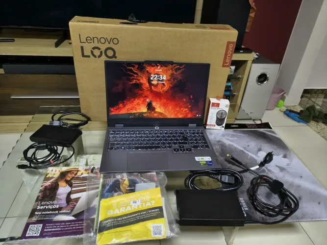 Lenovo LOQ 15IRx9 i5-13450HX 16GB (dual Channel) RTX 4050 windows ssd512 (GARANTIA E NF)