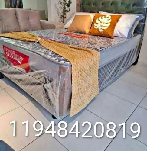 Promoção camas box casal com colchão novas pronta entrega 