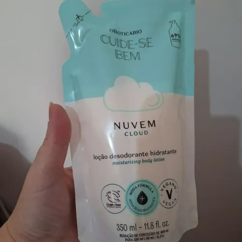 Refil da loção Hidratante Nuvem do O Boticário