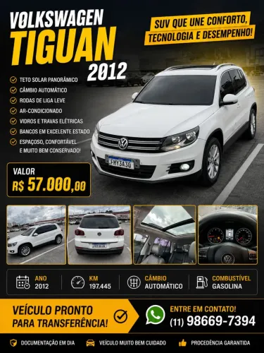 Volkswagen Tiguan 2.0 TSI 16V 200cv Tiptronic 5P 2012