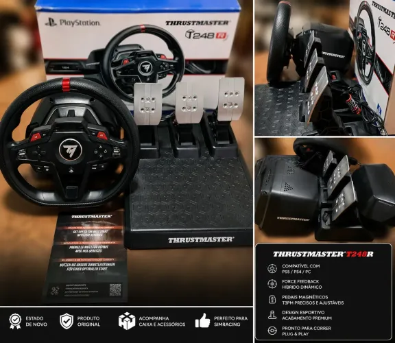 Thrustmaster T248R PS5 PS4 PC - Estado de Novo