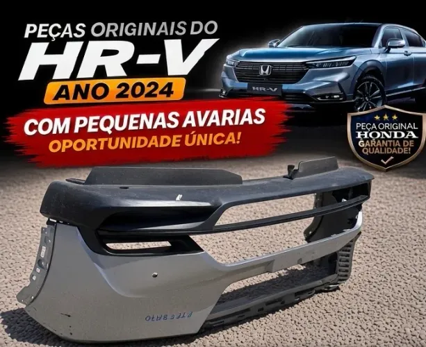 Kit Frontal HR-V 2024 Original - Para-choque + Para-lama + Para-barro + Friso