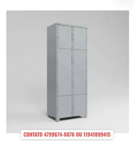 armario para obra com 8 portas