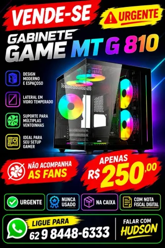 Gabinete Gamer MT-G810 Novo