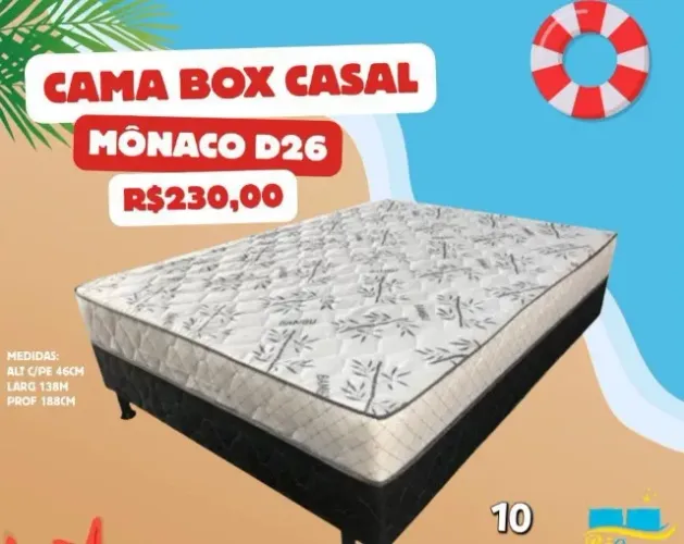Cama box casal