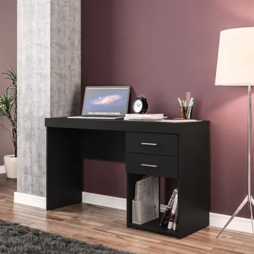 Mesa de trabalho com 2 gavetas