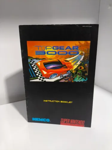 TOP GEAR 3000 MANUAL DE INSTRUÇÃO ORIGINAL NINTENDO