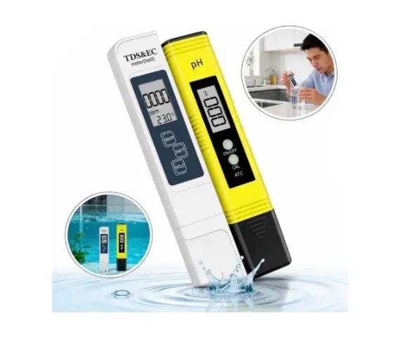 Kit Medidor Ph Tds Ec Digital Água Piscina Aquário Completo