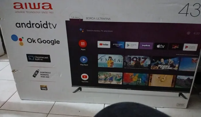 TV aiwa 43 polegadas pouco uso