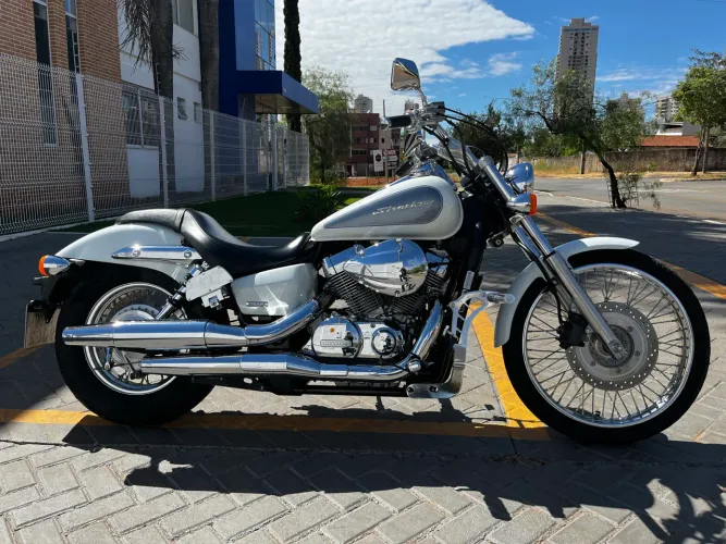 Honda Shadow 750 Branca, Exclusiva com apenas 22.000km toda original