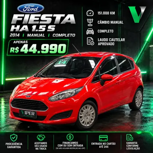 Ford Fiesta 1.5 16V Flex Mec. 5P 2014