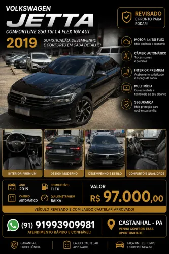 Volkswagen Jetta Comfort. 250 TSI 1.4 Flex 16V Aut. 2019