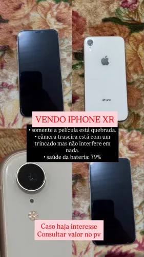 Vendo iPhone XR por R$650