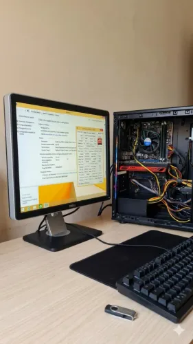 PC Completo Intel Core i5 + Placa de Vídeo AMD Radeon + Monitor Dell (Pronto para Uso!)