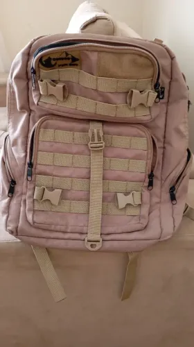 Mochila Fox Boy Estilo militar cor coiote. Nova. Sem nenhum detalhe