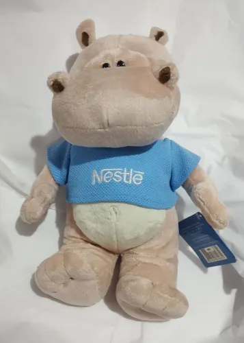 Boneco pelúcia hipopótamo Nestlé ( usado)