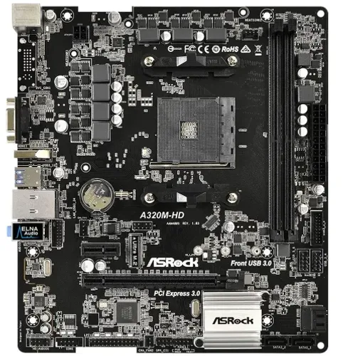 Placa mãe Asrock A320M HD (NF/GARANTIA)