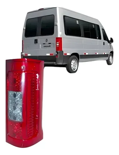 Lanterna Direita Ducato 2005 2006 07 08 09 A 2015 2016 2017 Direito/passageiro Vermelho