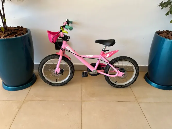 Bibicleta aro 16 rosa menina