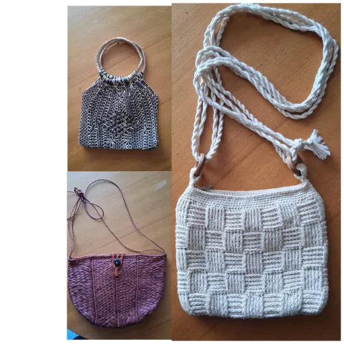 3 Bolsas artesanais 