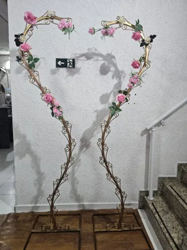 Ferro coração  decoração  festas 