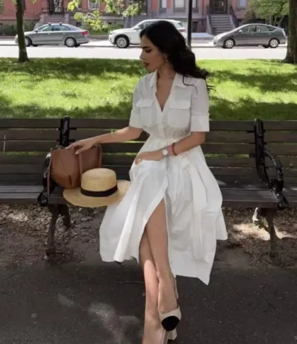 VESTIDO BRANCO ALGODÃO TAMANHO M