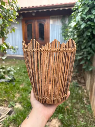 Cachepô trançado