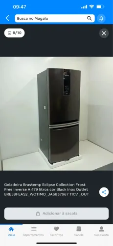 geladeira Brastemp litros 479 inverse 4 anos de uso muito boa vendendo que vou mudar