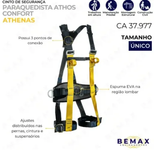 Cinto paraquedista Athenas