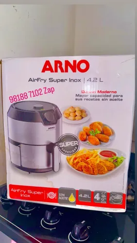 Air fryer na caixa