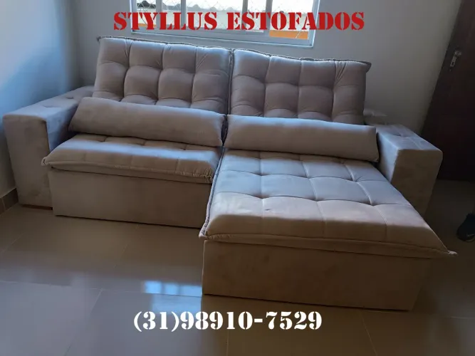 Sofá retrátil de luxo 