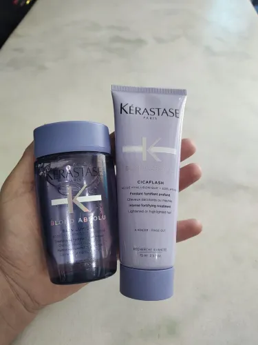 Kit Kérastase Blond absolut+ Cicaflash embalagem para viagem 