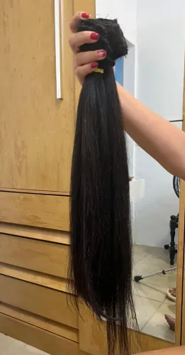 Vendo cabelo Indiano ponto americano 60cm 200g
