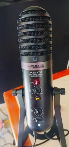 só hj r$ 1.000-microfone condenser profissional YAMAHA.c/reverb/compressor/interface/equal