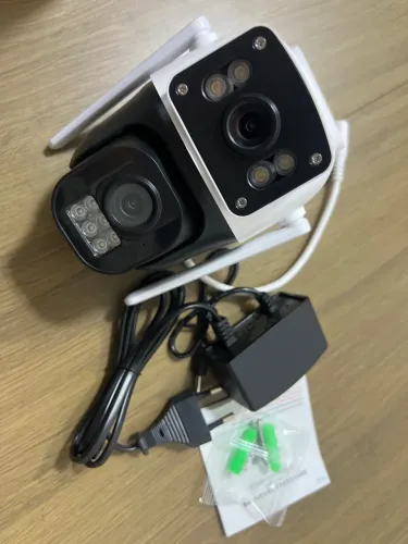 Câmera Wi-Fi dual câmera sem cartão de memória