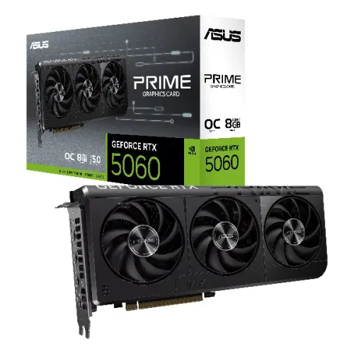 Placa de Video RTX 5060 8gb Asus Prime OC Edition 3 fans Nova a pronta entrega