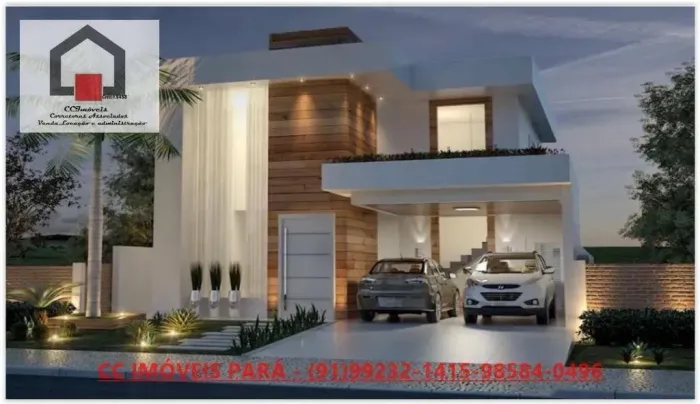 CASA NOVA NO MONTENEGRO BOULEVARD, PAGAMENTO FACILITADO. 400 m², 4 Suites, 4 Vagas, à Vend